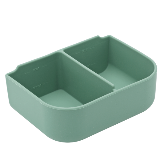 Bento Silicone Insert | 2 Compartments | Moss