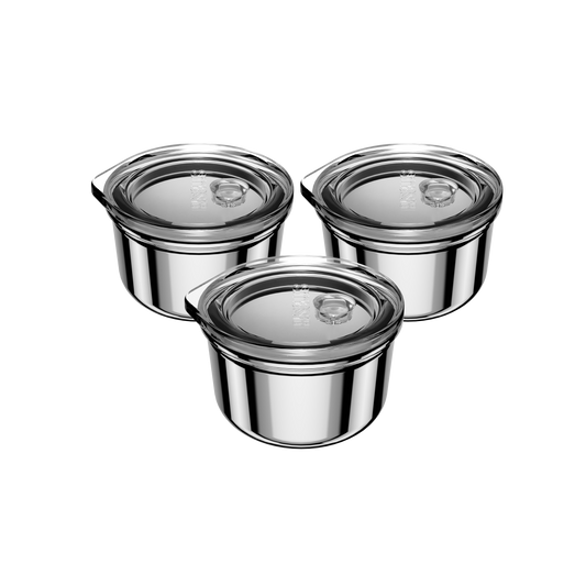 Snack & Dip Container | 3x 60ML | Onyx