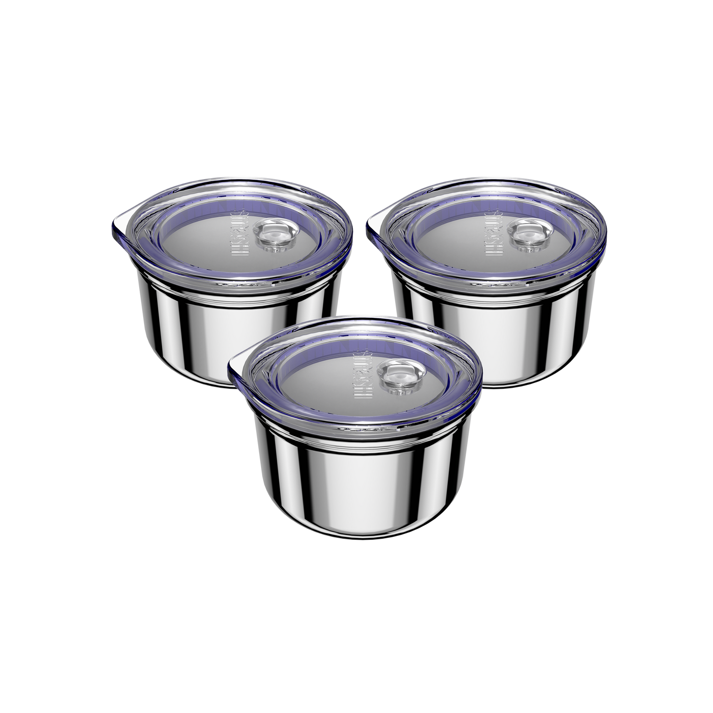 Snack & Dip Container | 3x 60ML | Lilac