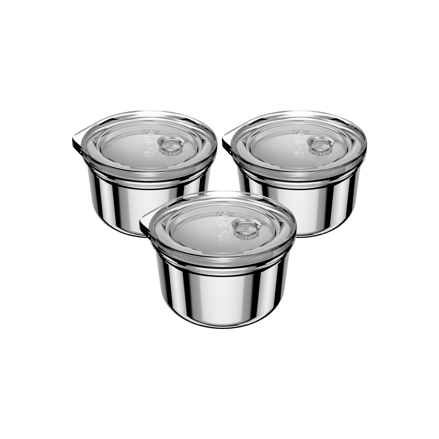 Snack & Dip Container | 3x 60ML | White