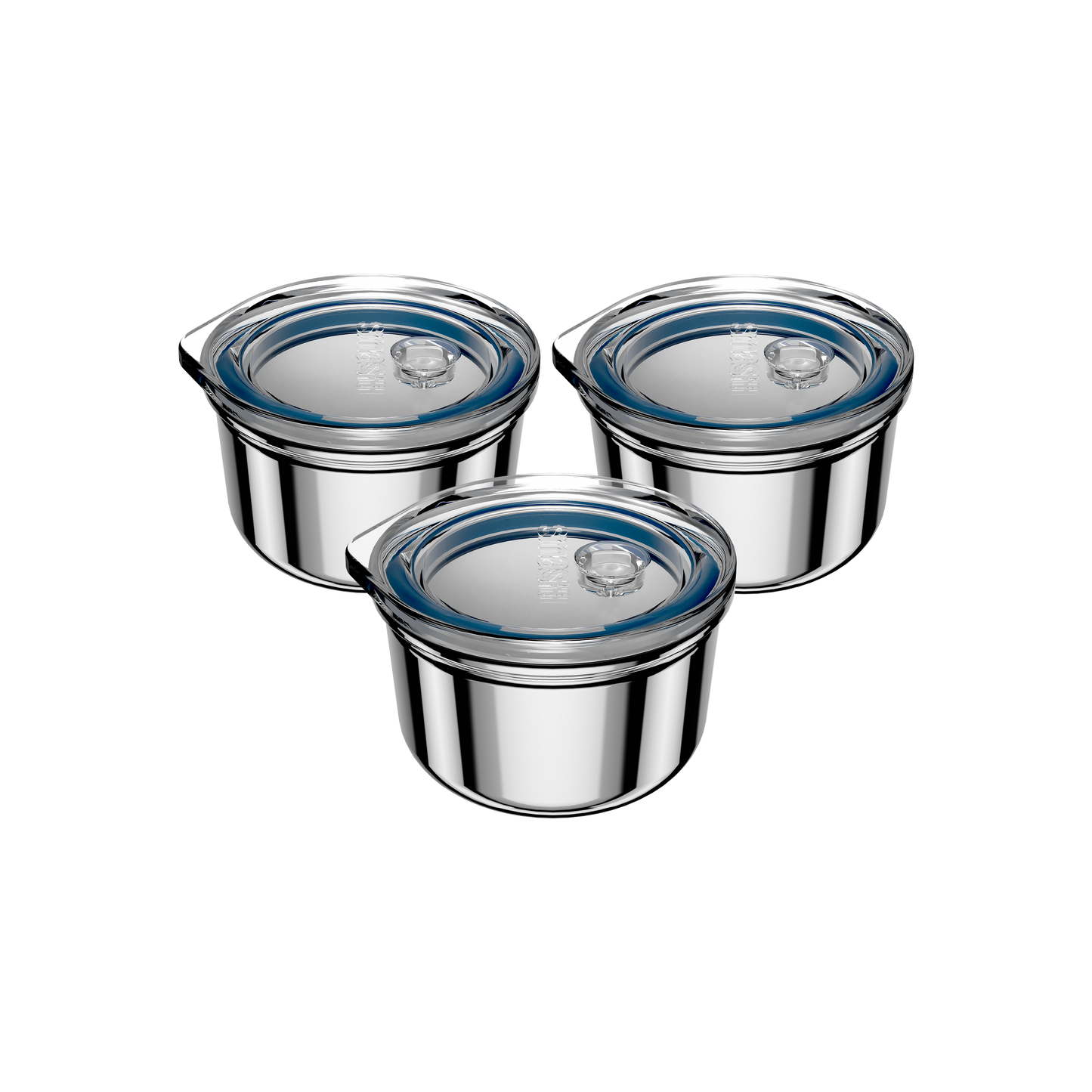 Snack & Dip Container | 3x 60ML | Indigo