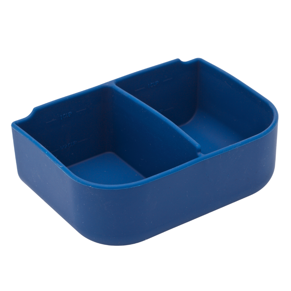 Bento Silicone Insert | 2 Compartments | Indigo