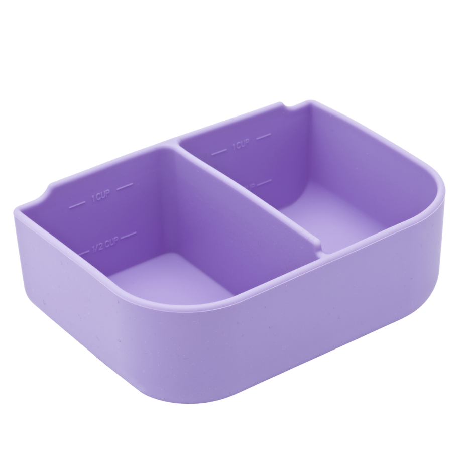 Bento Silicone Insert | 2 Compartments | Lilac