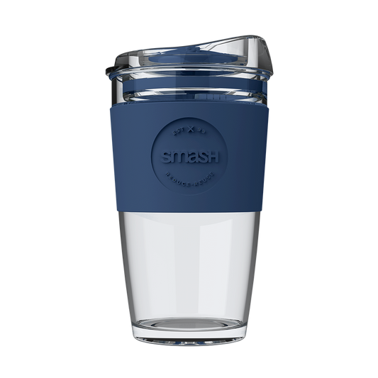 OG Glass Coffee Cup | 450ML | Indigo