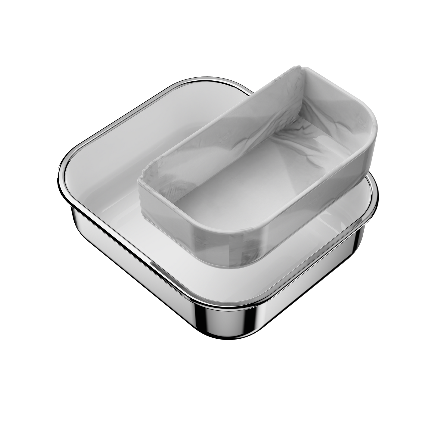 Lunch Box Silicone Insert | 1 Compartment | White
