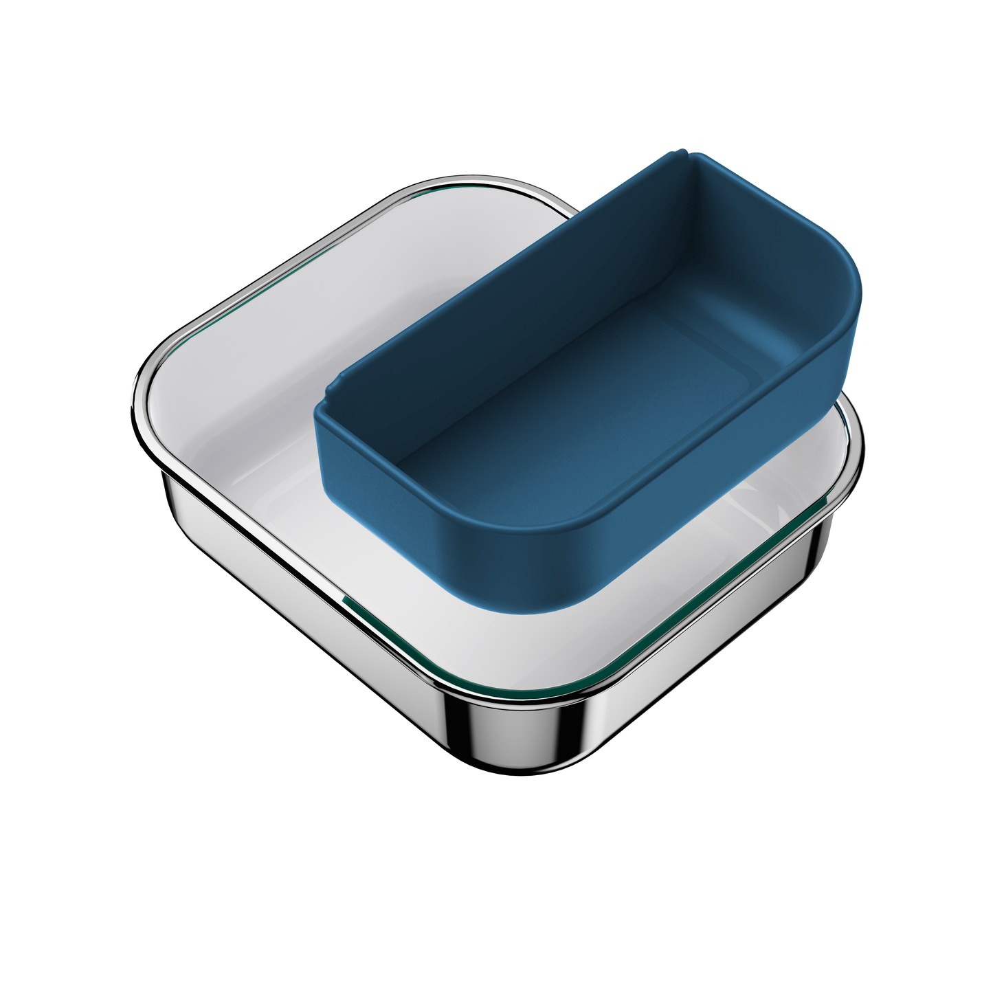 Lunch Box Silicone Insert | 1 Compartment | Indigo