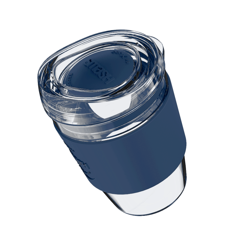 OG Glass Coffee Cup | 340ML | Indigo
