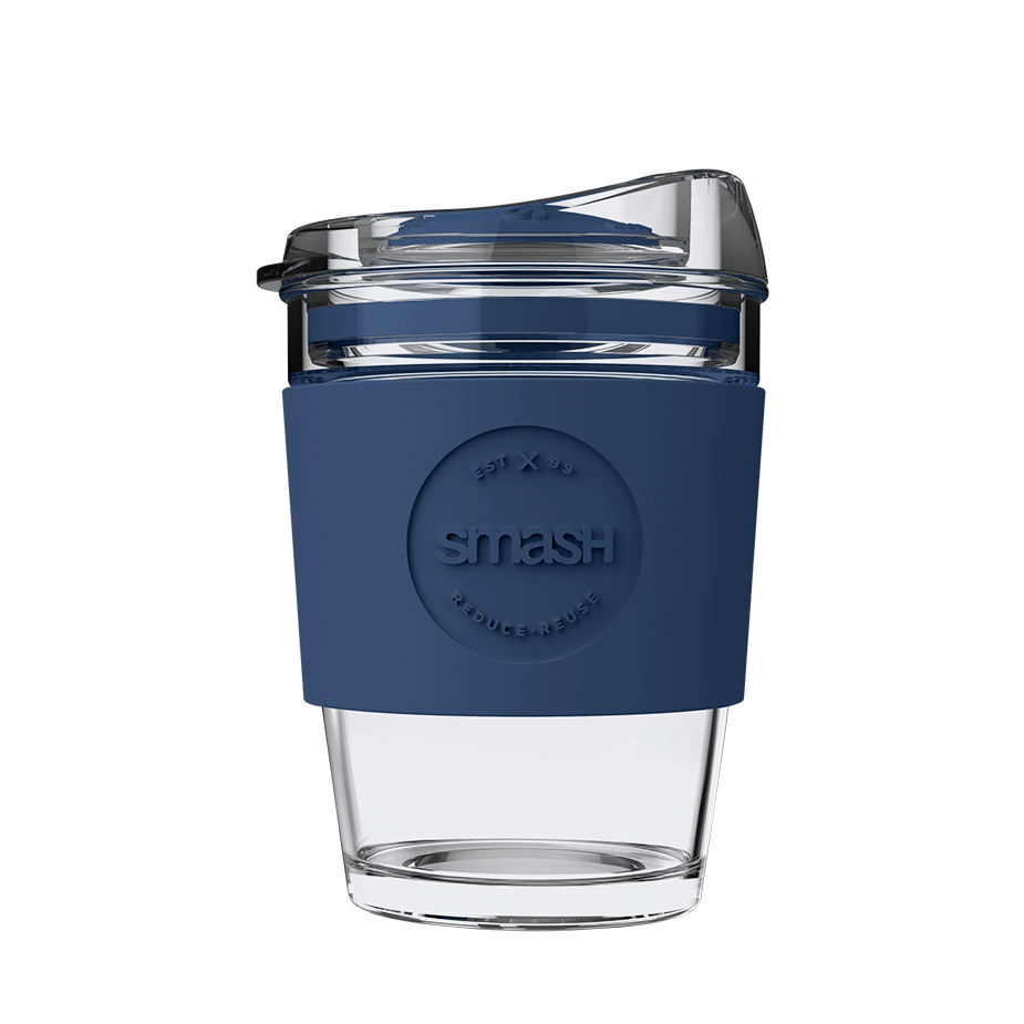 OG Glass Coffee Cup | 340ML | Indigo