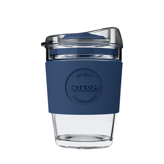 OG Glass Coffee Cup | 340ML | Indigo