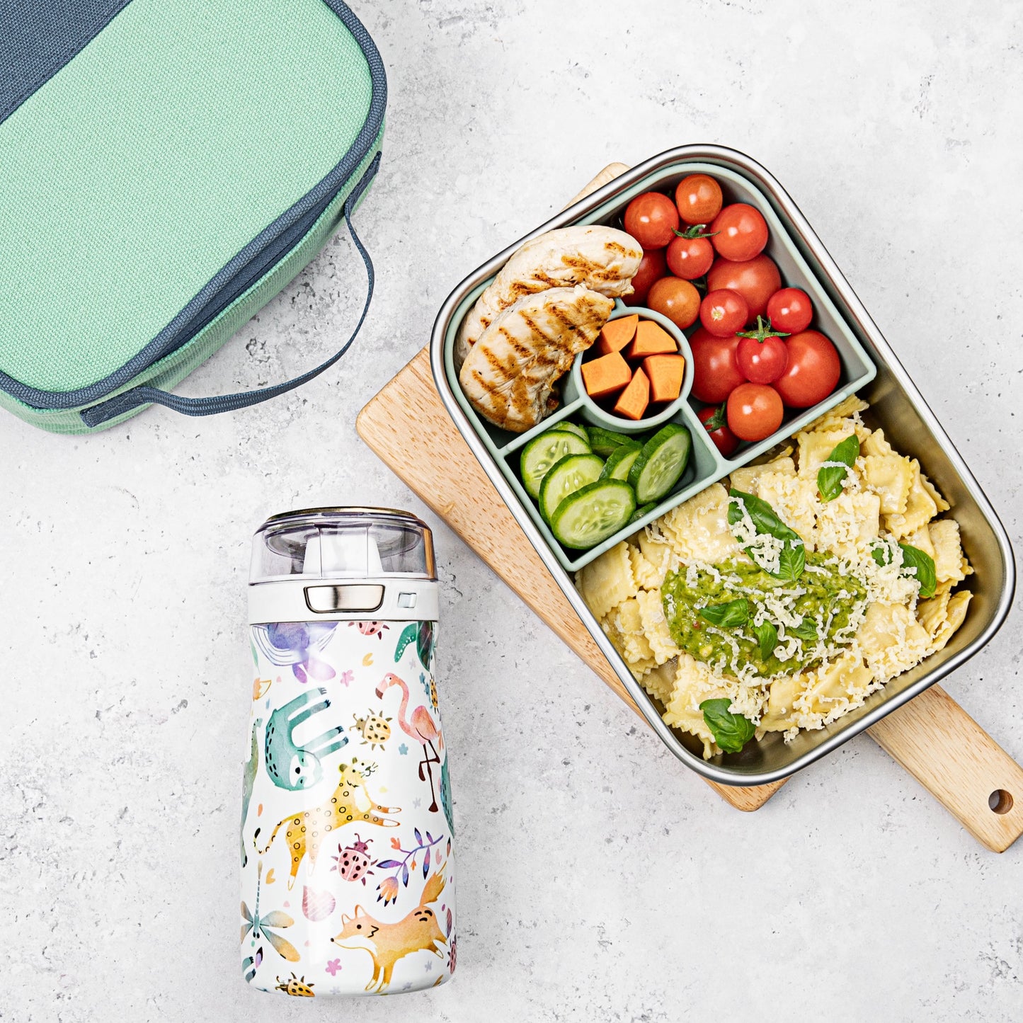 Kids Sipper Water Bottle | 375ML | Moss