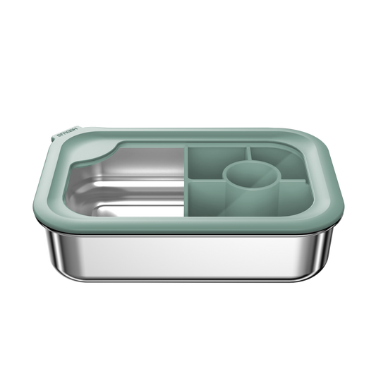 Plastic Free Kids Bento Box | 1.3L | Moss