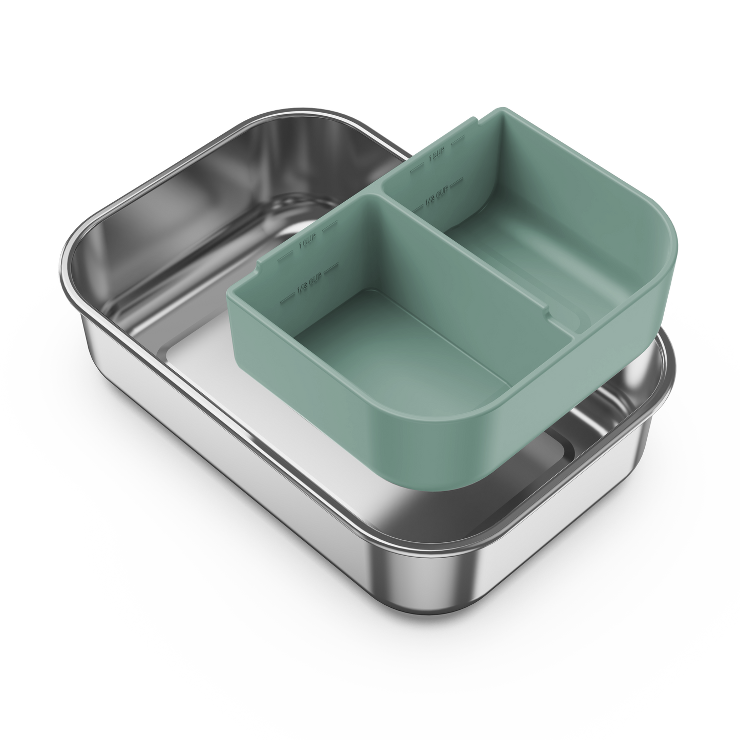 Plastic Free Bento Box | 1.3L | Moss