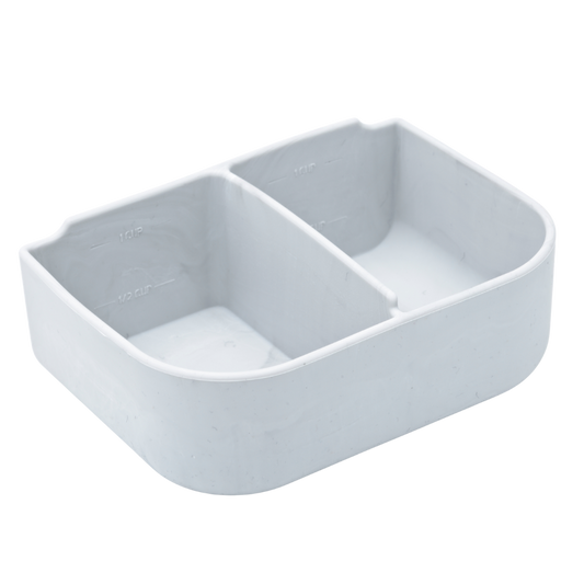 Bento Silicone Insert | 2 Compartments | White