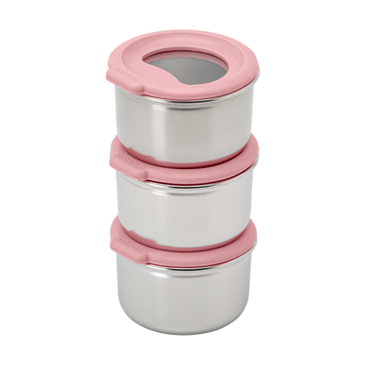 Plastic Free Snack & Dip Pot | 3x 60ML | Orchid