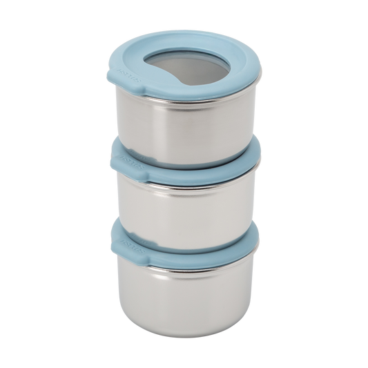 Plastic Free Snack & Dip Pot | 3x 60ML | Seafoam
