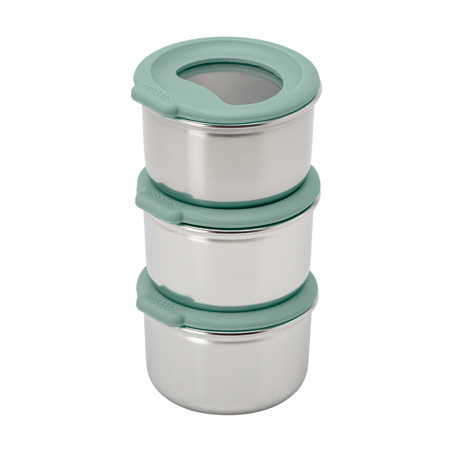 Plastic Free Snack & Dip Pot | 3x 60ML | Moss