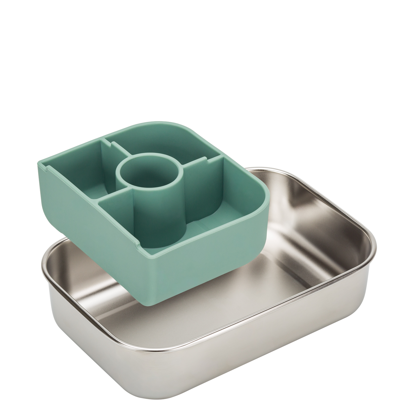 Plastic Free Kids Bento Box | 1.3L | Moss