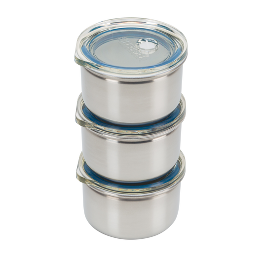 Snack & Dip Container | 3x 60ML | Indigo