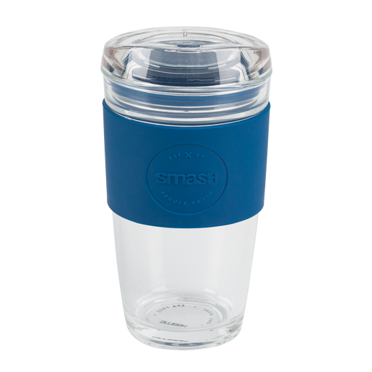 OG Glass Coffee Cup | 450ML | Indigo