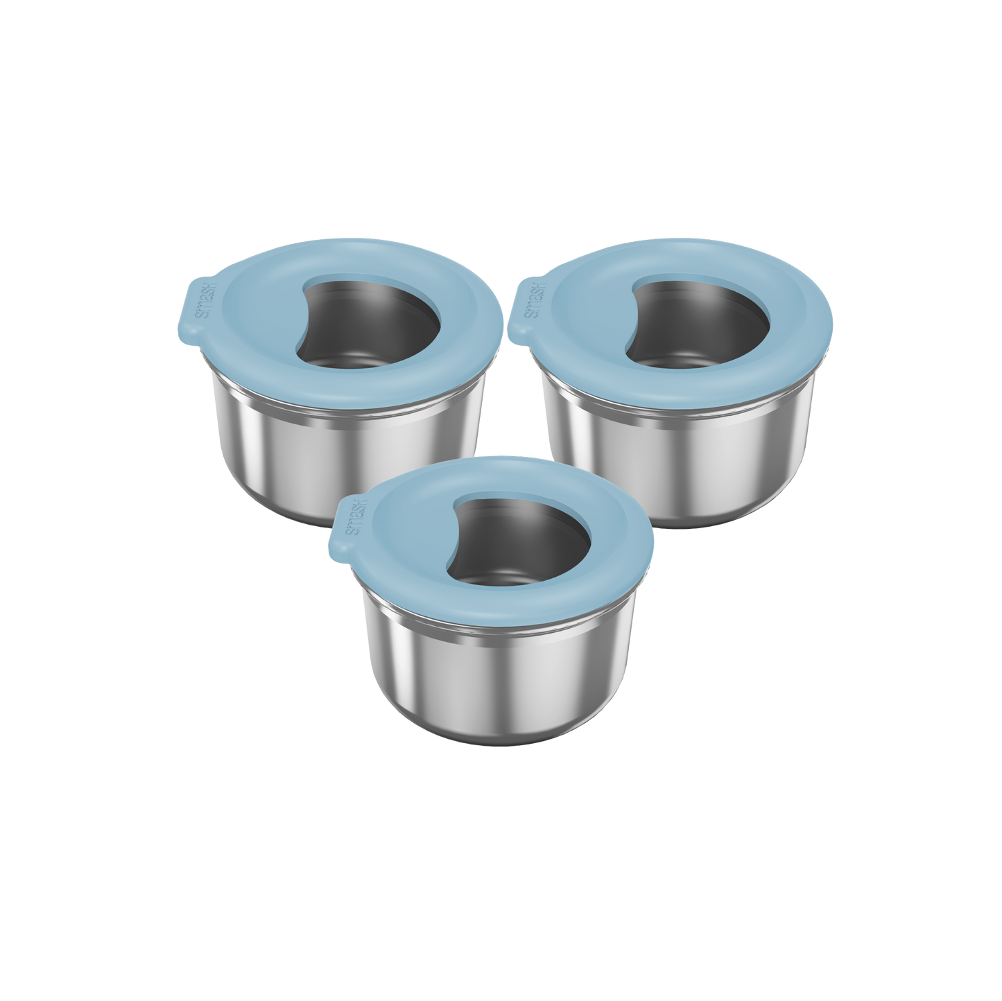 Plastic Free Snack & Dip Pot | 3x 60ML | Seafoam